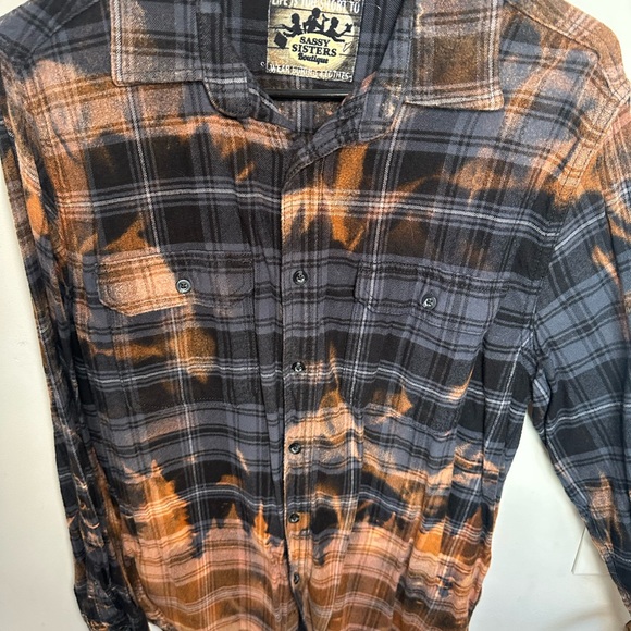 Vintage-style Johnny Cash Folsom Prison custom flannel - Picture 3 of 6